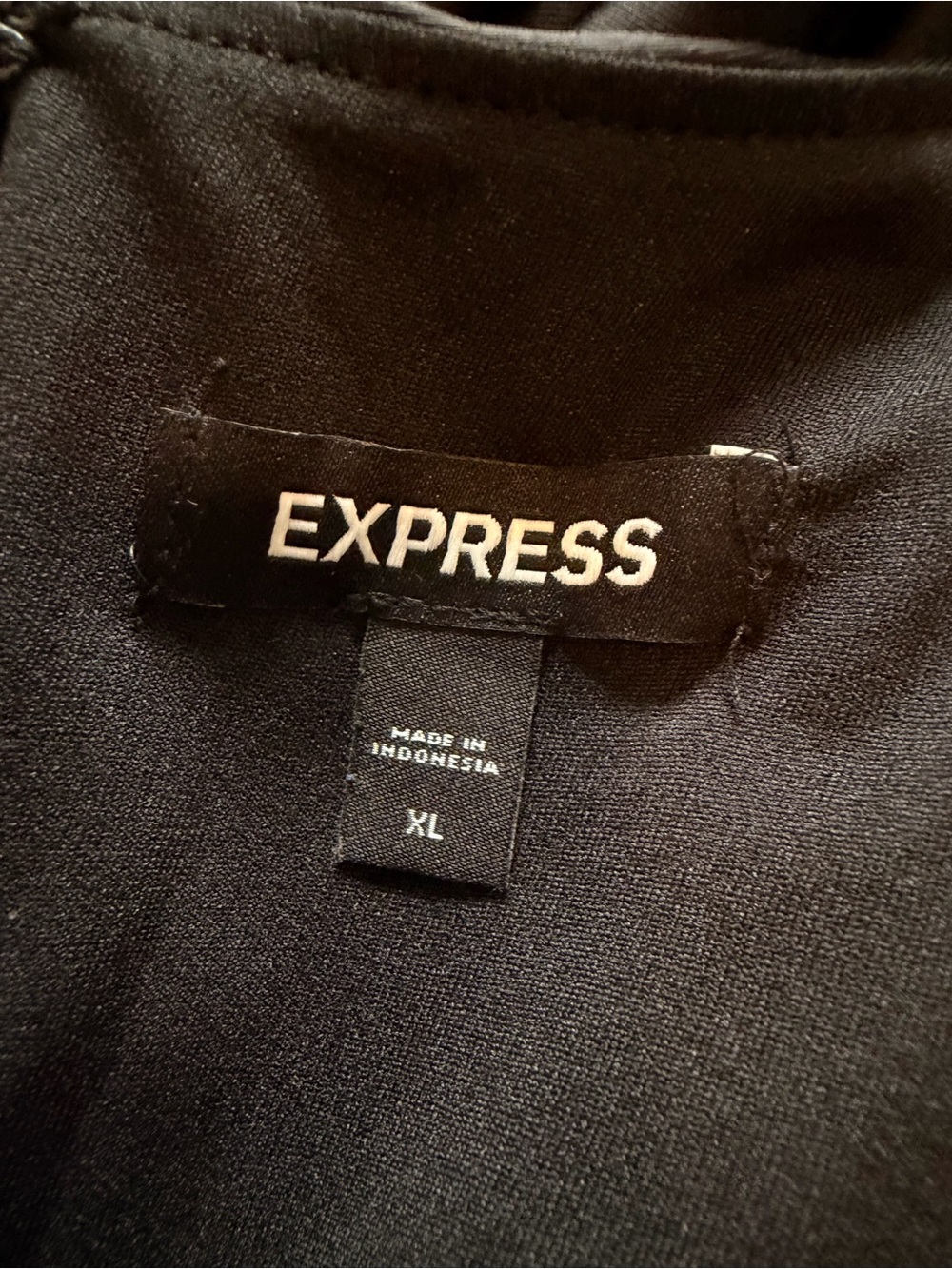 Express Black Plunging V-Neck Wide-Leg Satin Cutout Jumpsuit - Picture 3 of 3